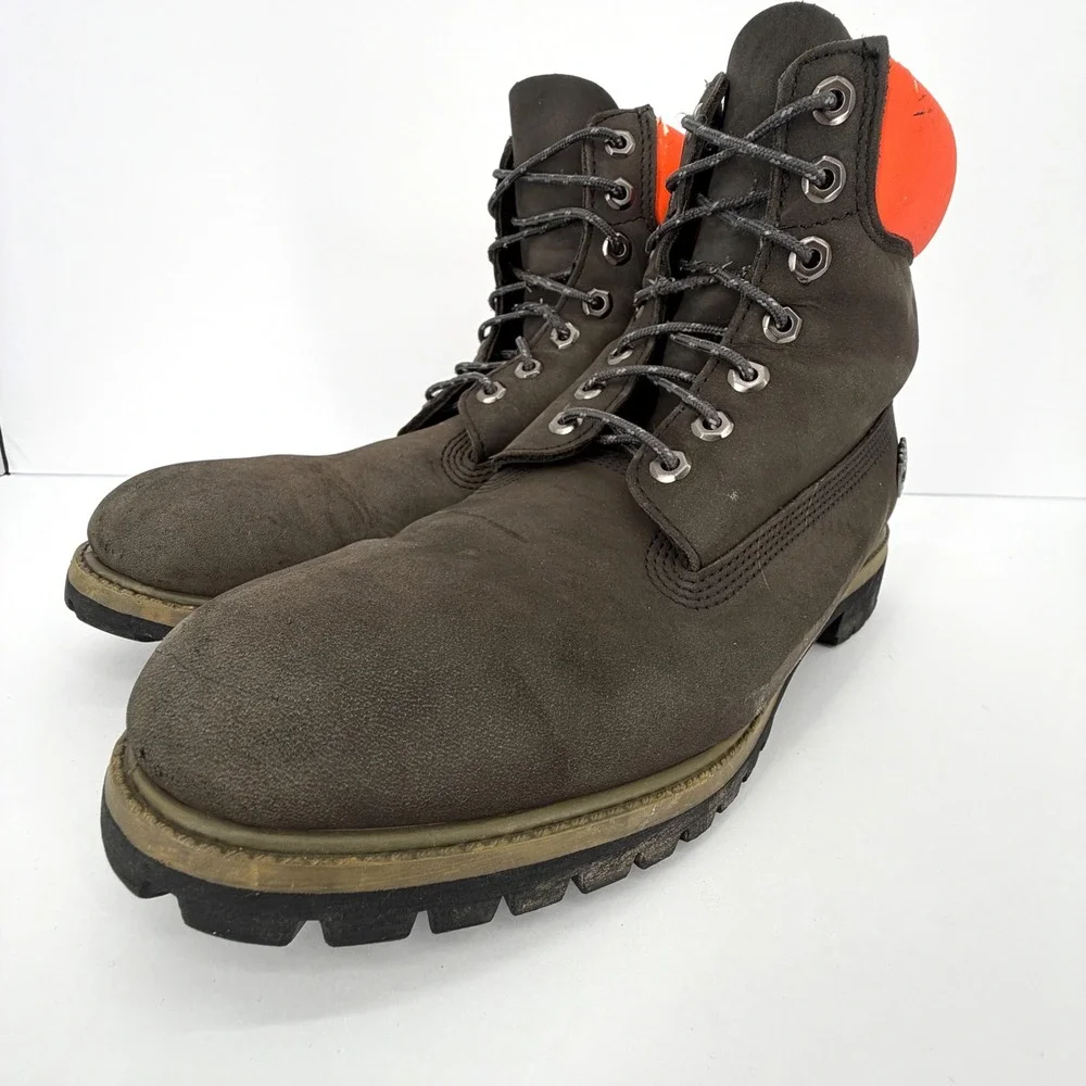 Timberland Premium 6 Inch Boots Mens 11M Brown Orange 400g PrimaLoft